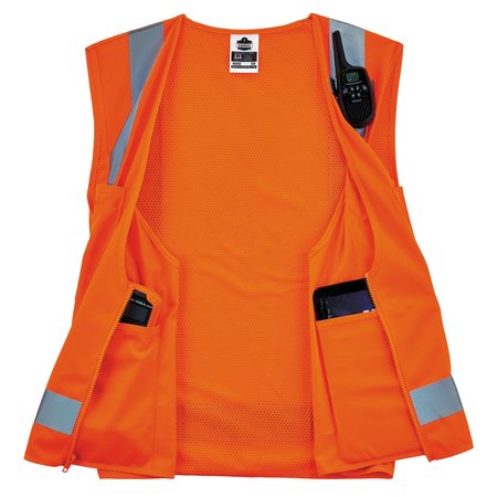 Glowear By Ergodyne XL Orange Economy Surveyors Vest Class 2 - Single Size 8249Z-S